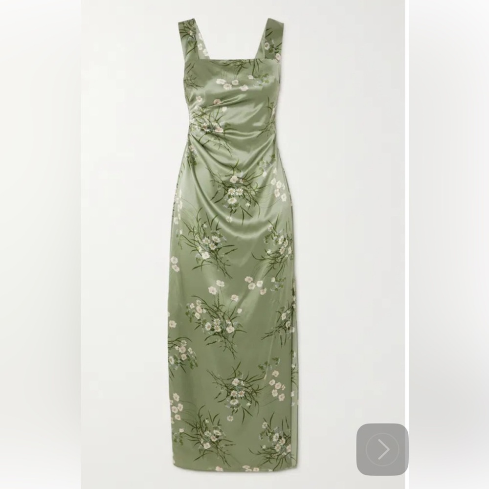 Reformation Earl Silk Dress Bridesmaid 100% Silk Maxi